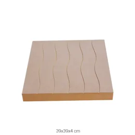 PA190 Küçük Dalgalı Şase Pano Ahşap Boyanabilir Obje